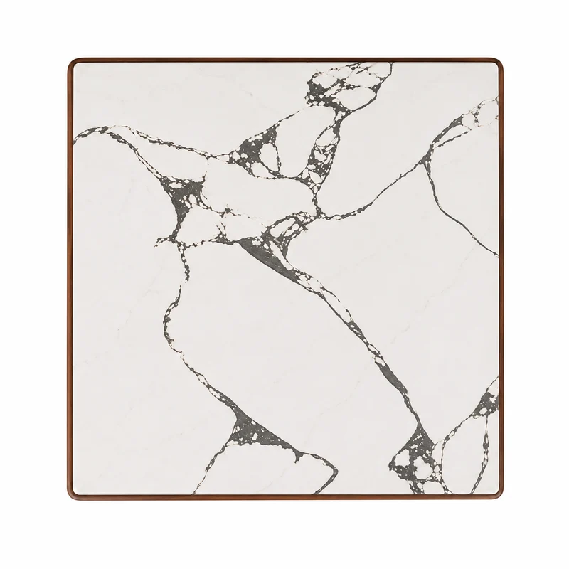 Table carré en céramique 75x75 cm