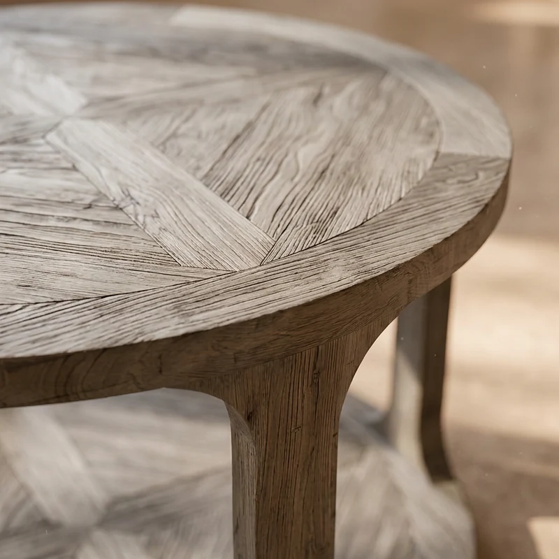 Table basse en Orme Ø 60 cm