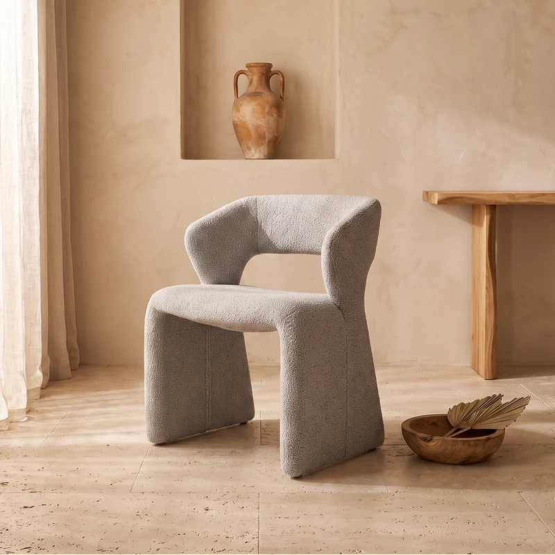 Chaise Roma Tissu Bouclette