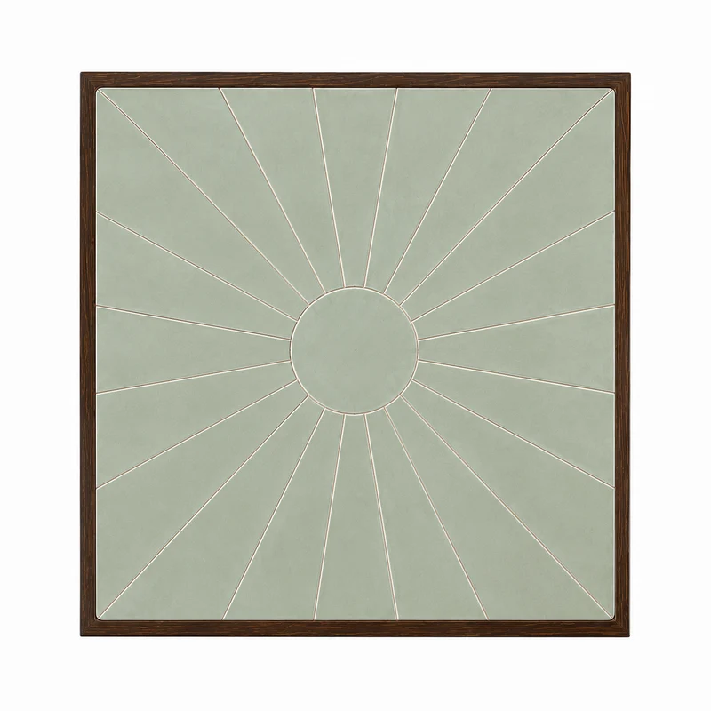 Table à manger carrée 75 × 75 cm en chêne foncé et céramique