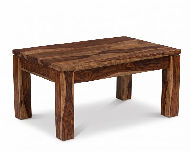 Table de salon Enzo - sheesham brun