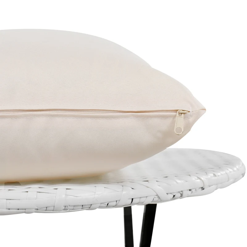 Salon de jardin rond 2-en-1 : lit de soleil modulable, une table basse avec parasol rétractable ARISELX