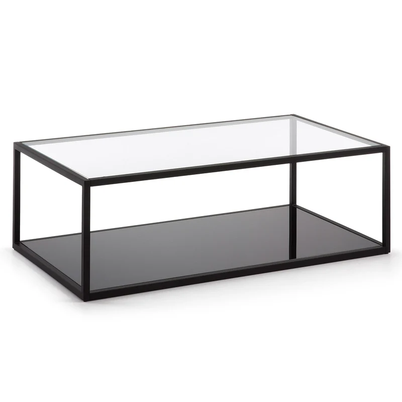 Blackhill black rectangular coffee table 110 x 60 cm