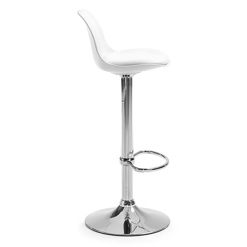 Orlando-T barstool white height 60-82 cm
