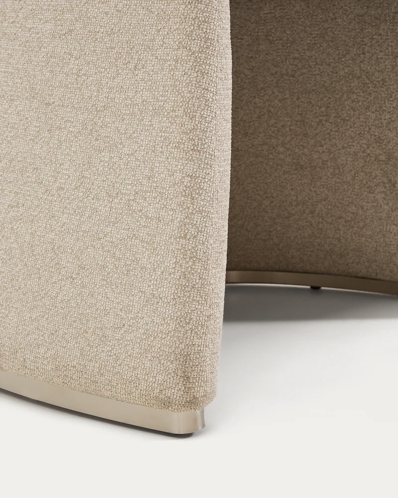 Bosca beige chenille chair