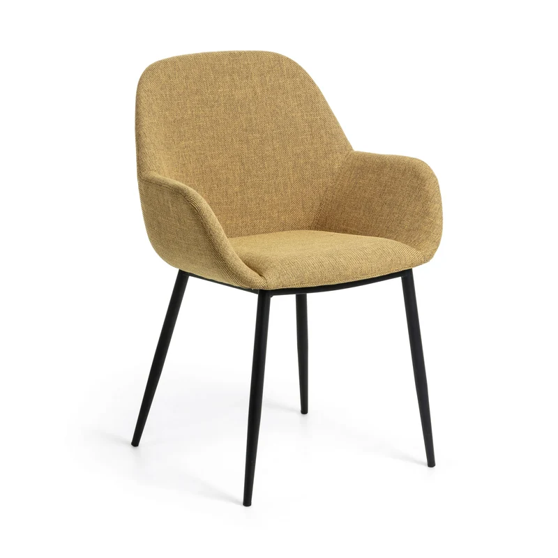 Konna Chair mustard & Black leg