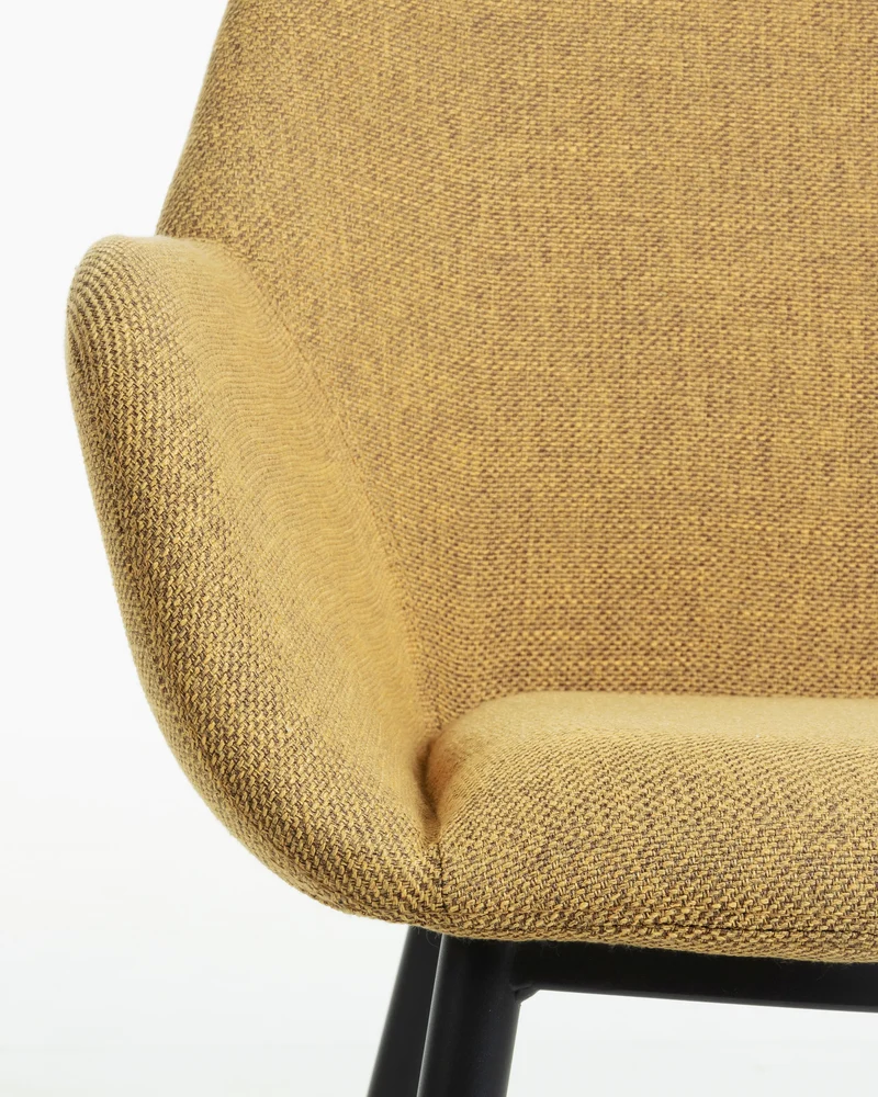 Konna Chair mustard & Black leg