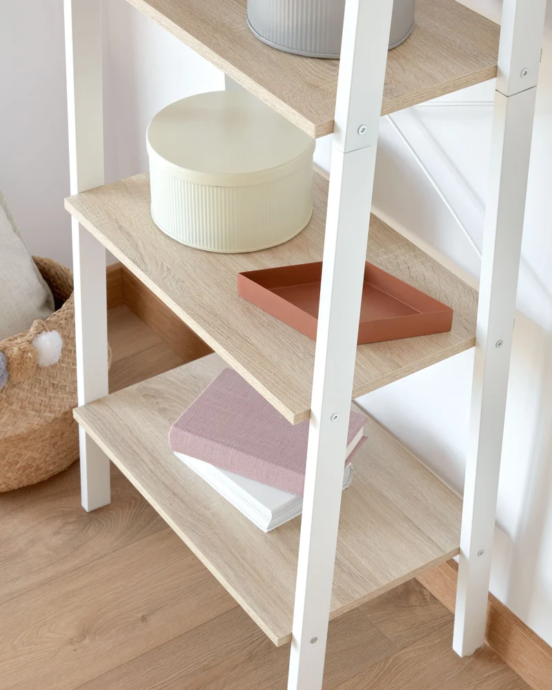 Aarhus shelving unit in white, 56 x 172 cm