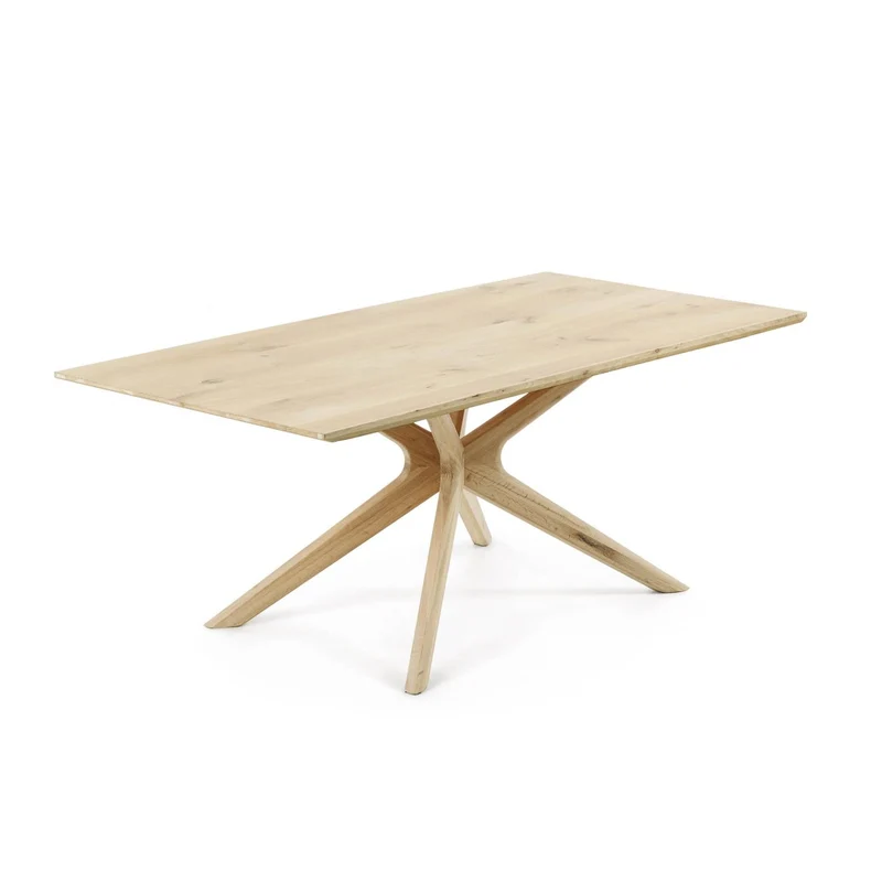 Armande oak veneer table with white wash finish 200 x 100 cm