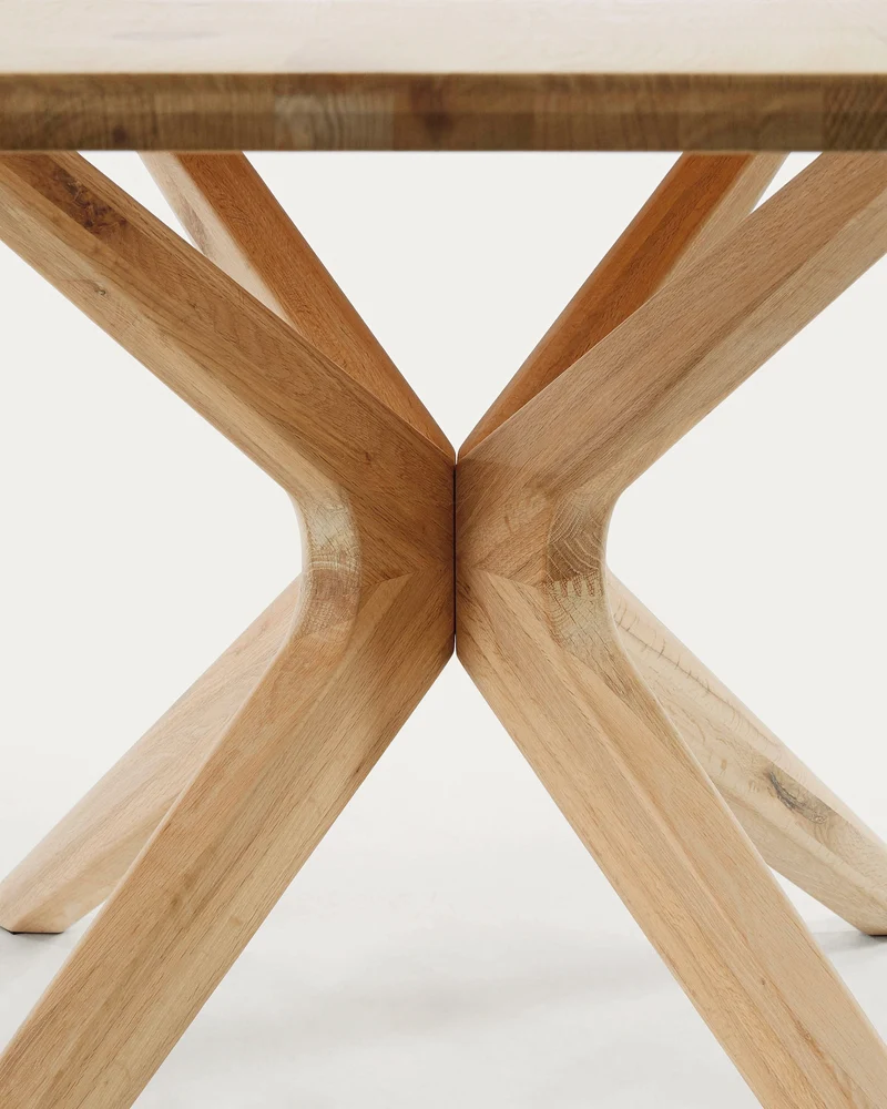 Armande oak veneer table with white wash finish 200 x 100 cm