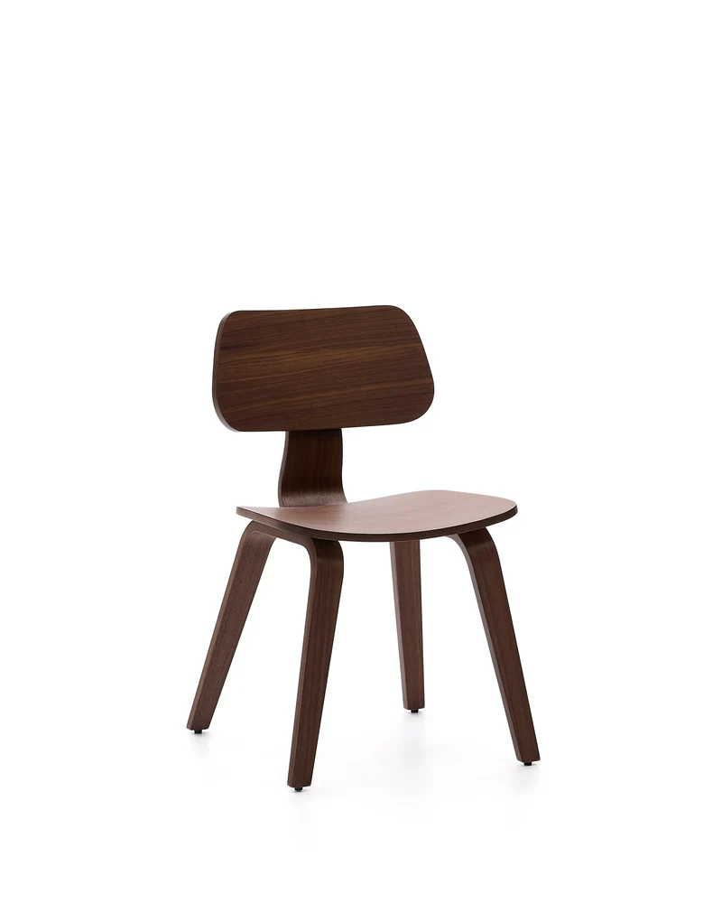 Gena chair in walnut veneer