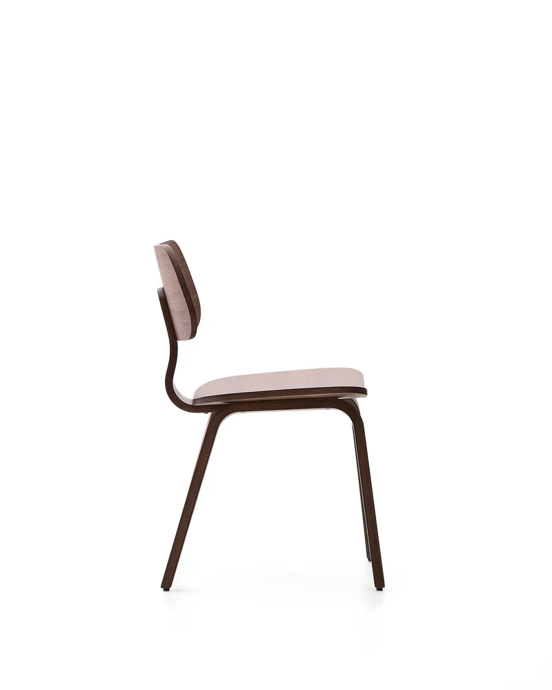 Gena chair in walnut veneer