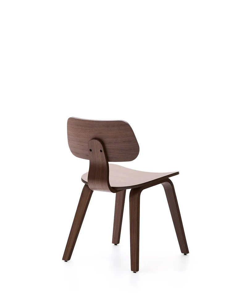 Gena chair in walnut veneer