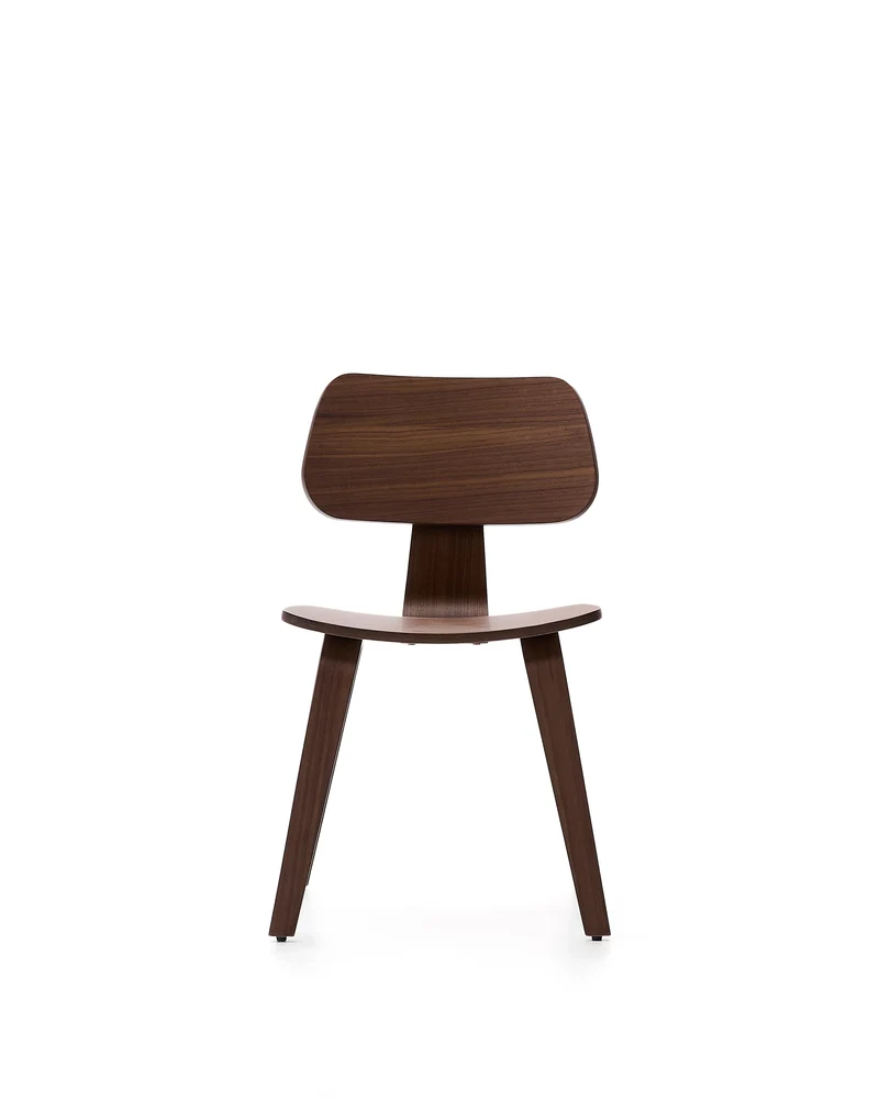 Gena chair in walnut veneer