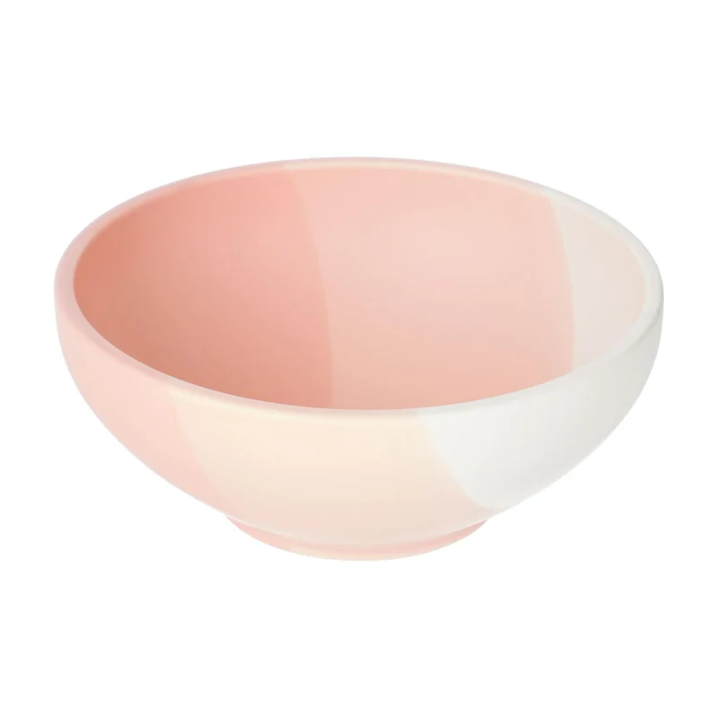 Sayuri large porcelain bowl in pink and white