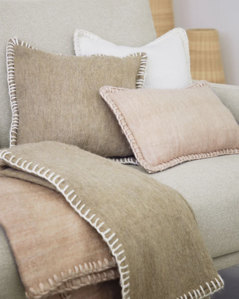 Augustina white cushion cover 45 x 45 cm