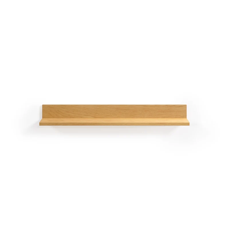 Abilen oak veneer shelf with natural finish, 80 x 15 cm, FSC™ 100% certified