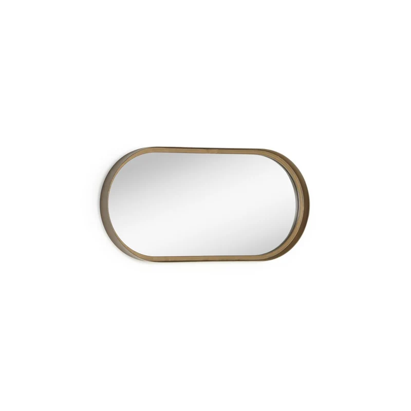 Tiare gold metal wall mirror 31 x 61,5 cm