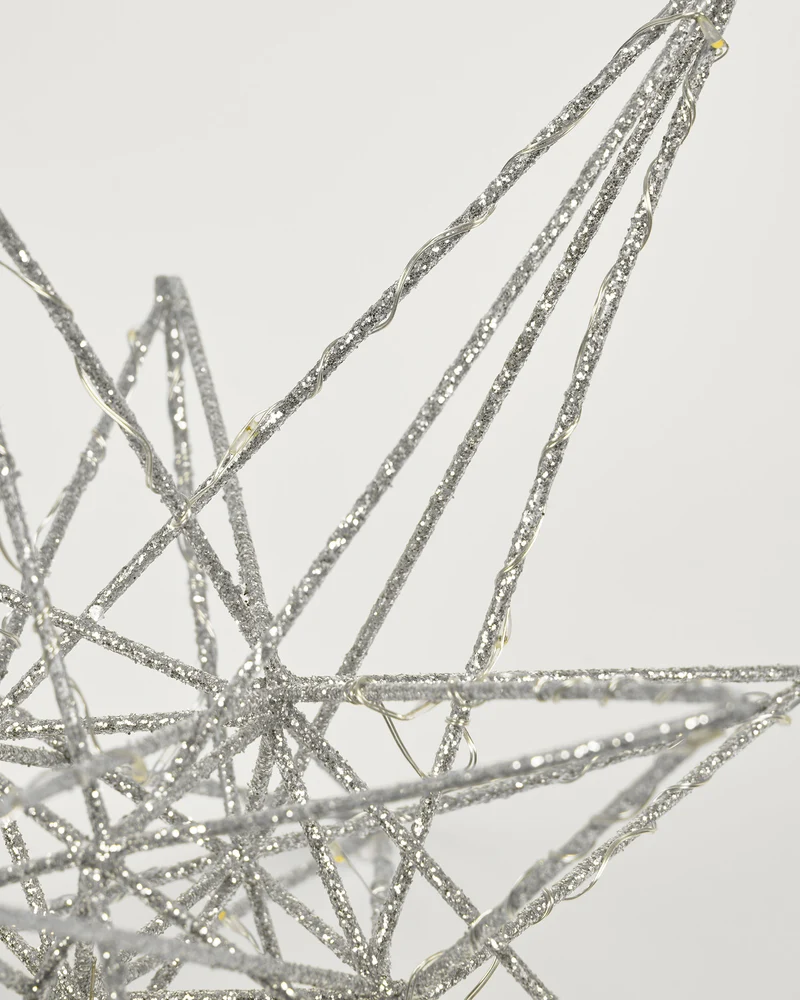 Nicoletta large star light in silver