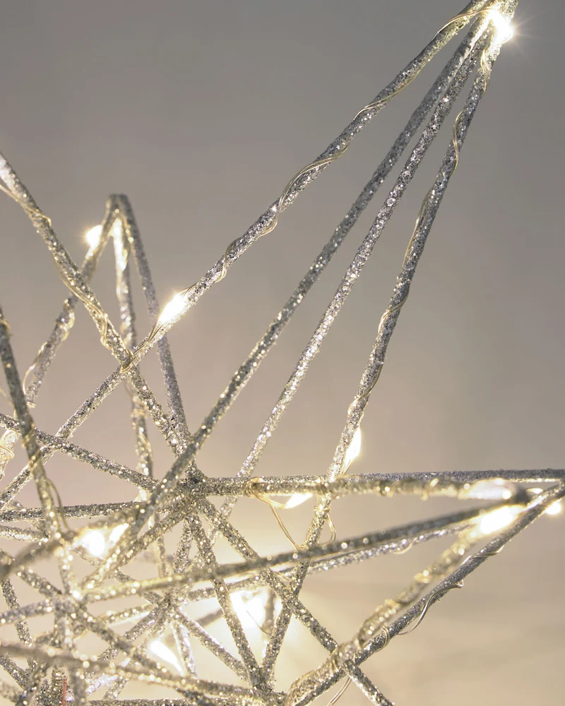 Nicoletta large star light in silver