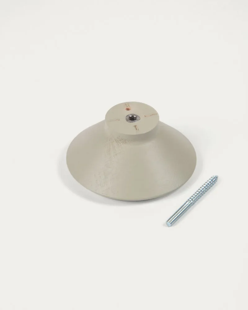 Set of 3 Nadua hangers in solid wood with a natural, beige beech finish.