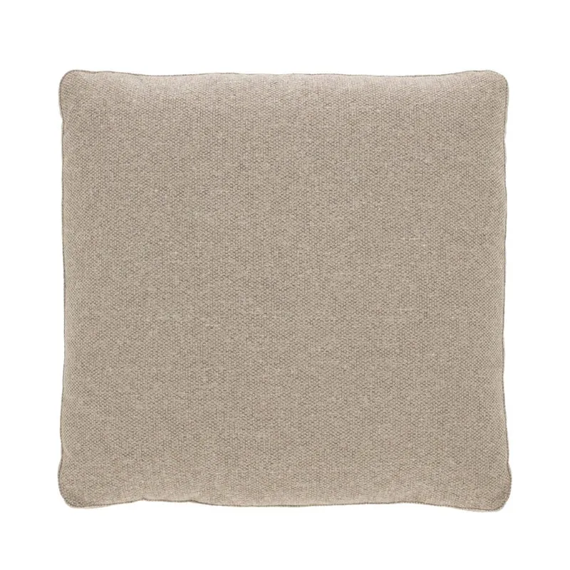 Blok beige chenille cushion 60 x 60cm