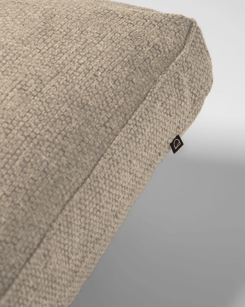 Blok beige chenille cushion 40 x 60cm