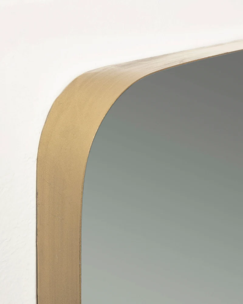 Marco gold metal wall mirror 60 x 60 cm