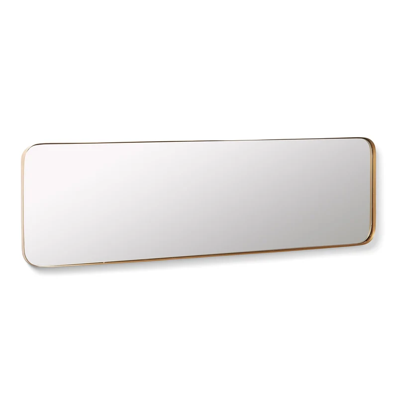 Marco gold metal wall mirror 30 x 100 cm