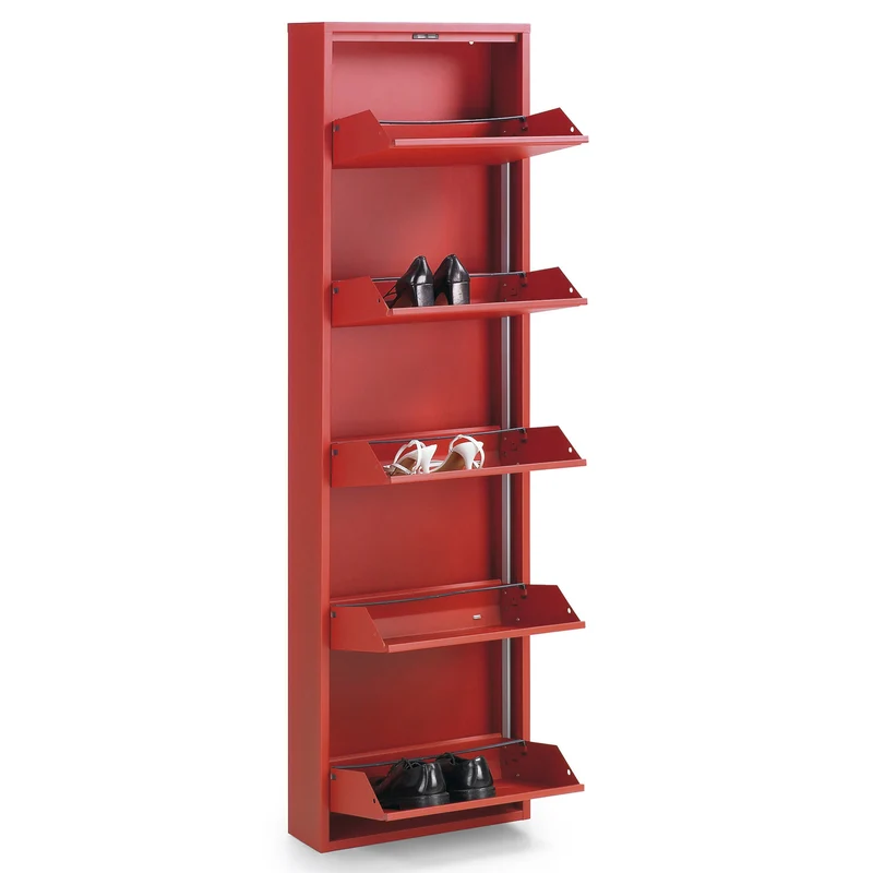 Shoe rack Ode 50 x 168,5 cm 5 doors white