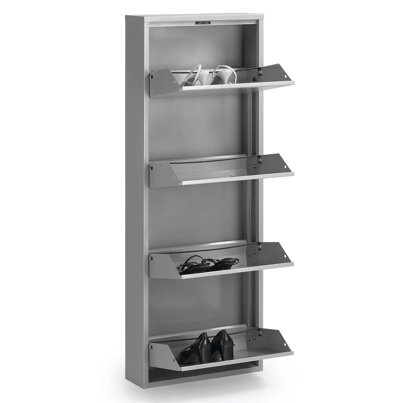 Shoe rack Ode 50 x 136 cm 4 doors white