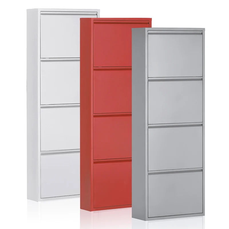 Shoe rack Ode 50 x 136 cm 4 doors white