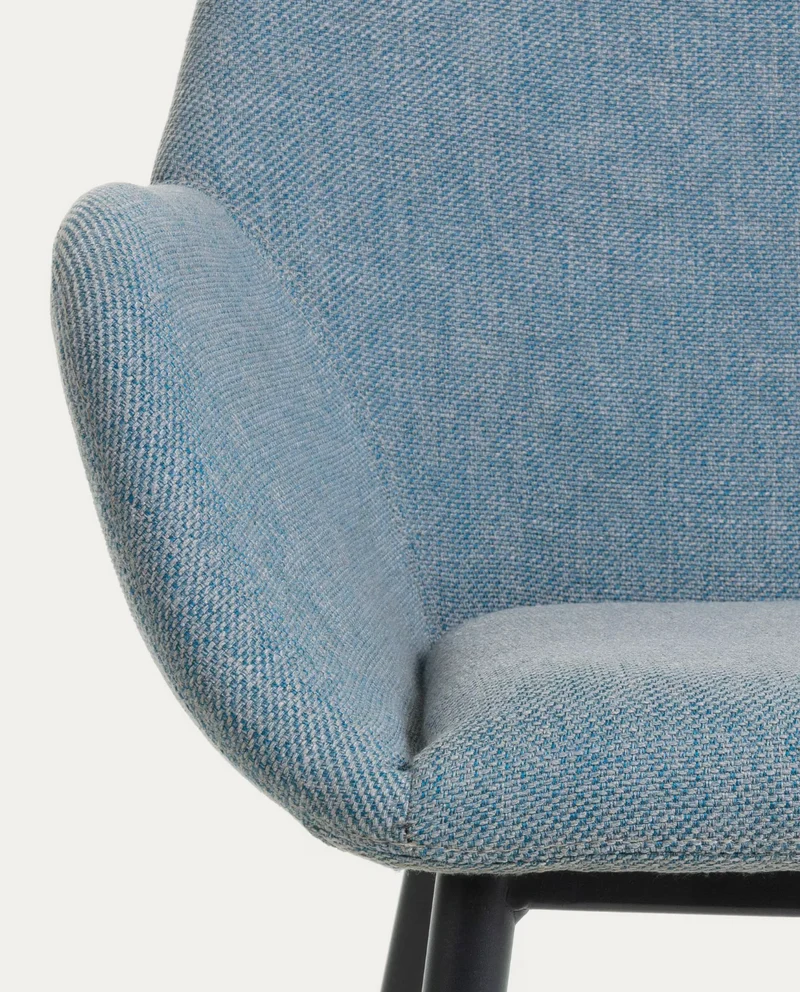 Konna Chair Light Blue & Black Leg