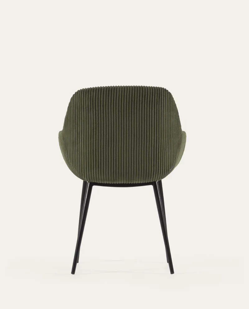 Konna Chair Dark Green & Black Leg