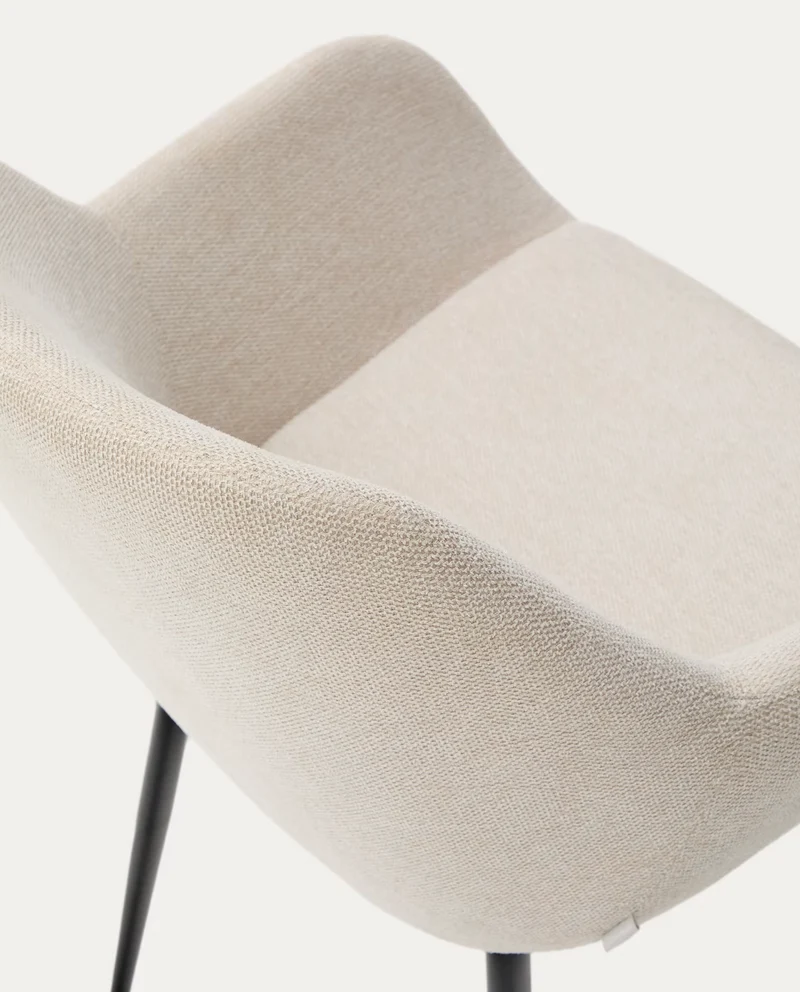 Konna Chair Beige & Black Leg