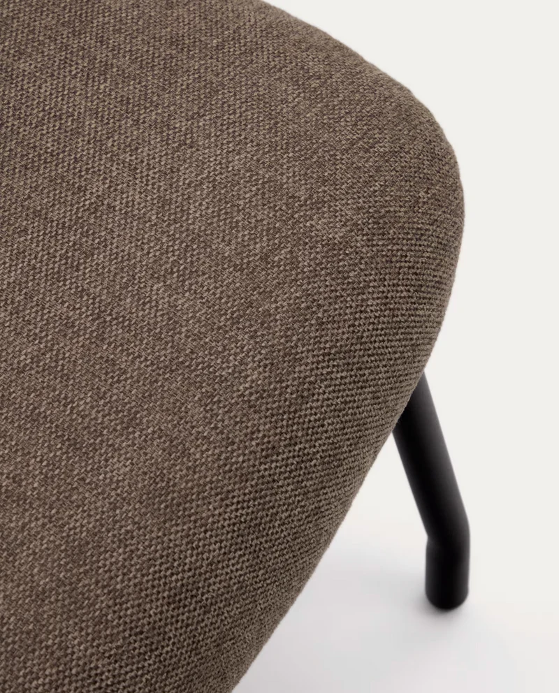 Belina Footrest Light Brown & Black Leg