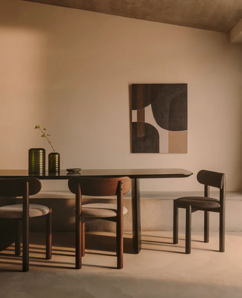 Litto Dining Table Black Finish