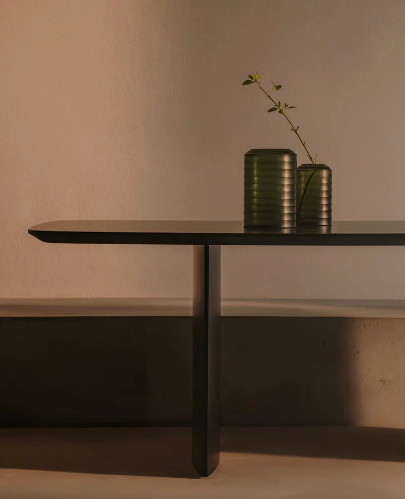 Litto Dining Table Black Finish