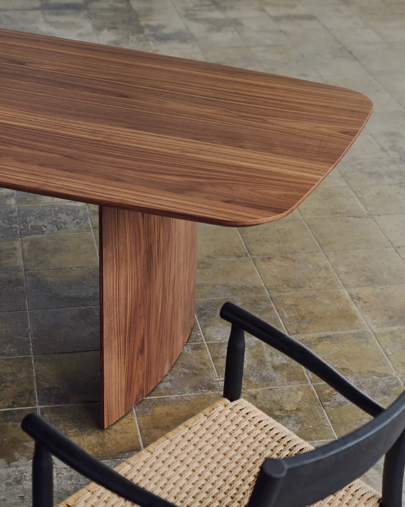 Litto Dining Table Walnut Finish