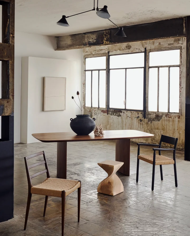Litto Dining Table Walnut Finish