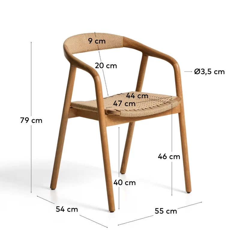 Derile Chair Oak Finish