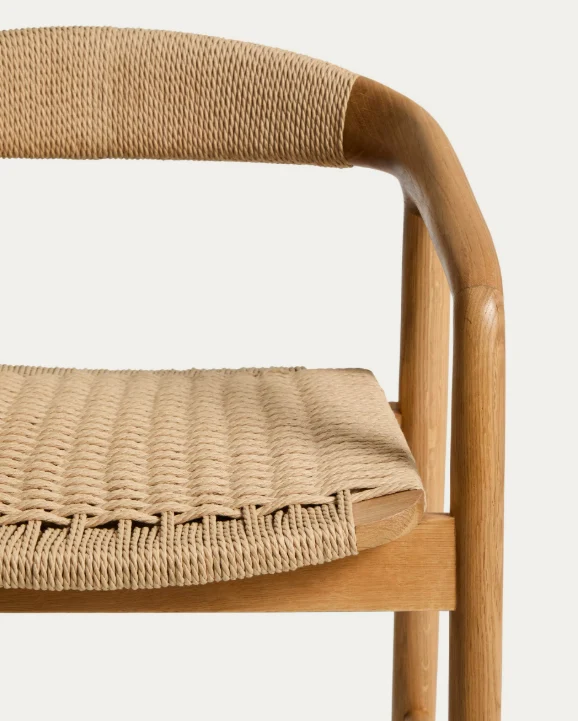 Derile Stool Oak Finish