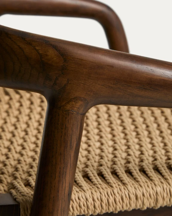 Derile Stool Walnut Finish