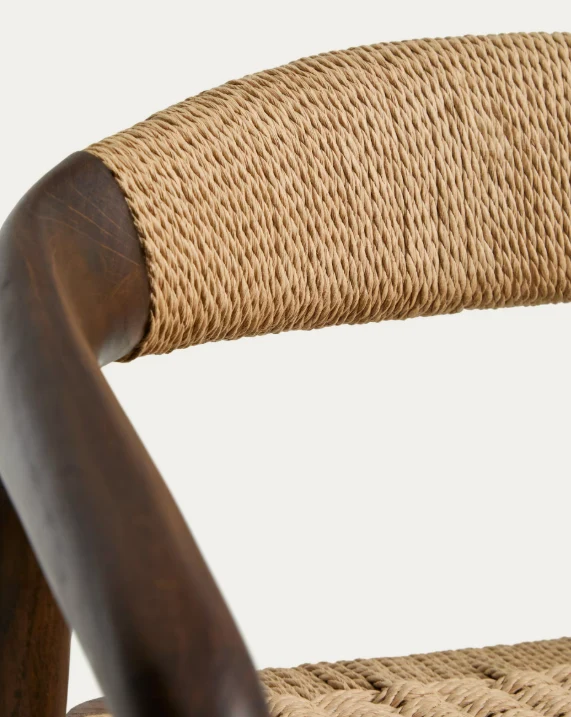 Derile Stool Walnut Finish