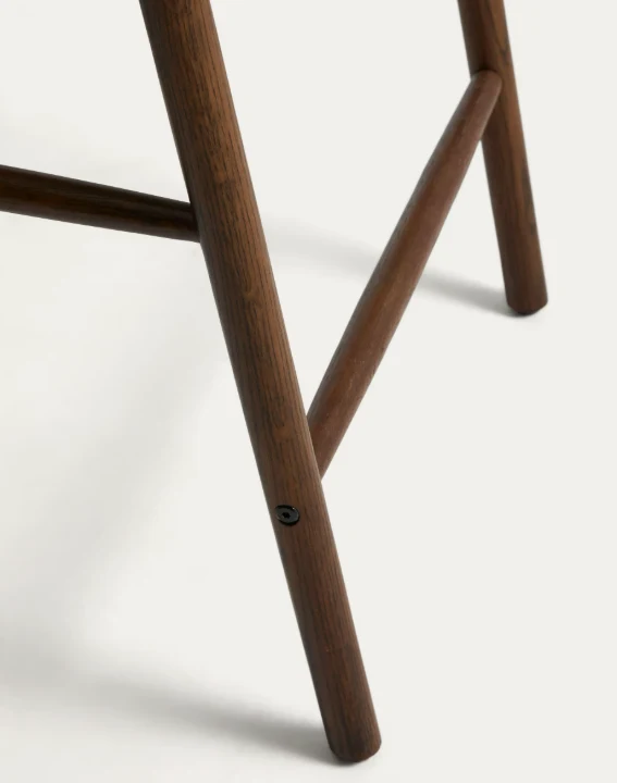 Derile Stool Walnut Finish