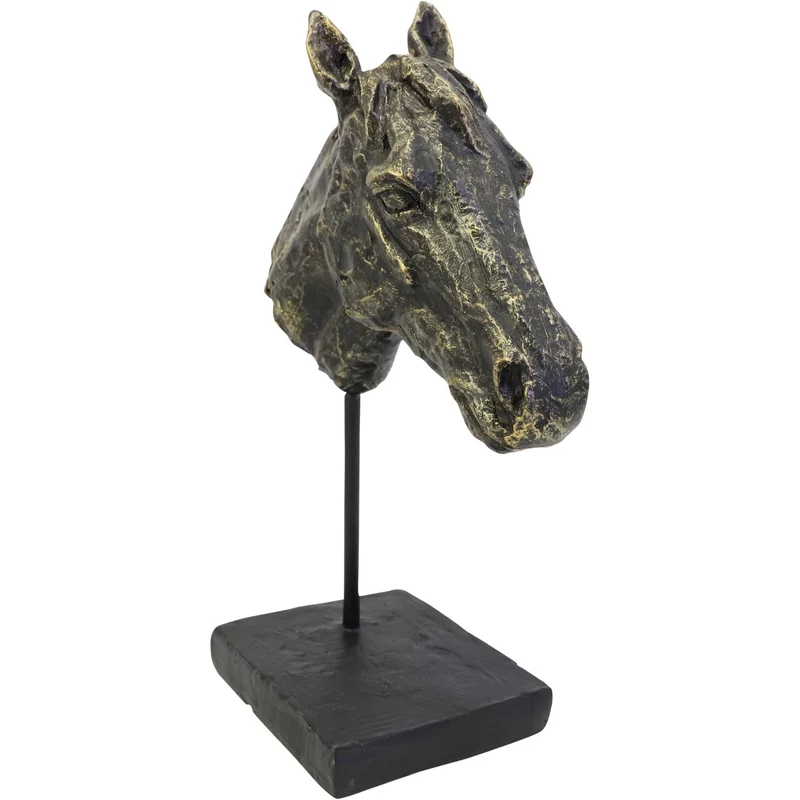 Bay Horse Head Sculpture
