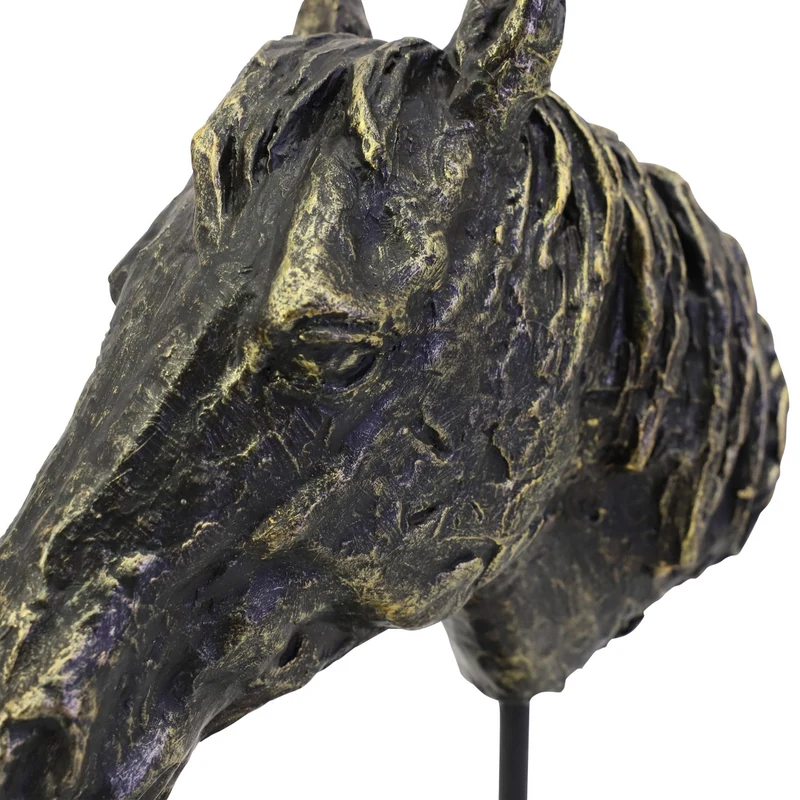 Bay Horse Head Sculpture
