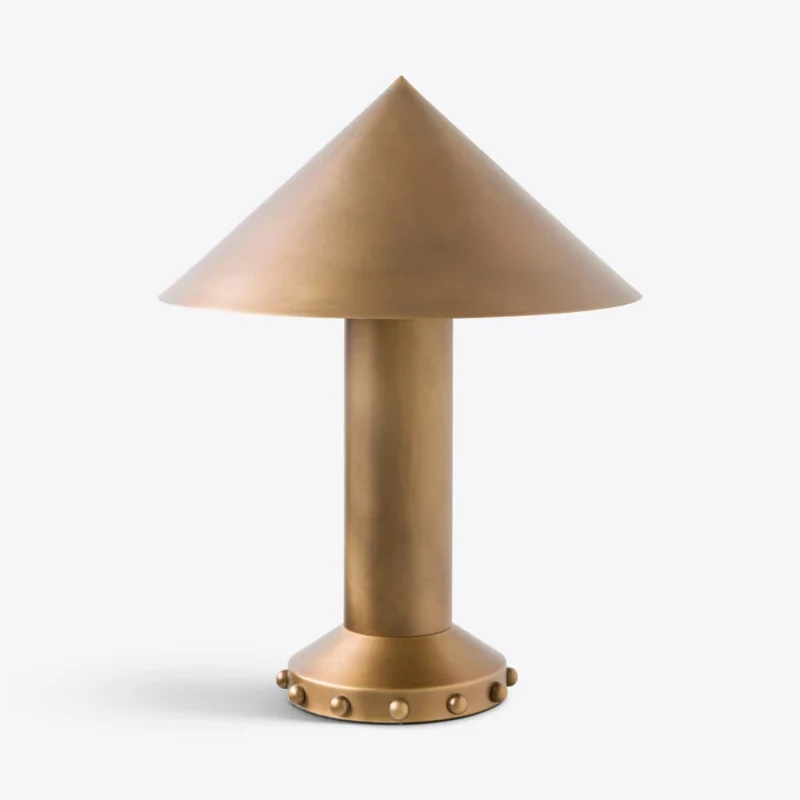 Aged Brass Structure Table Lamp