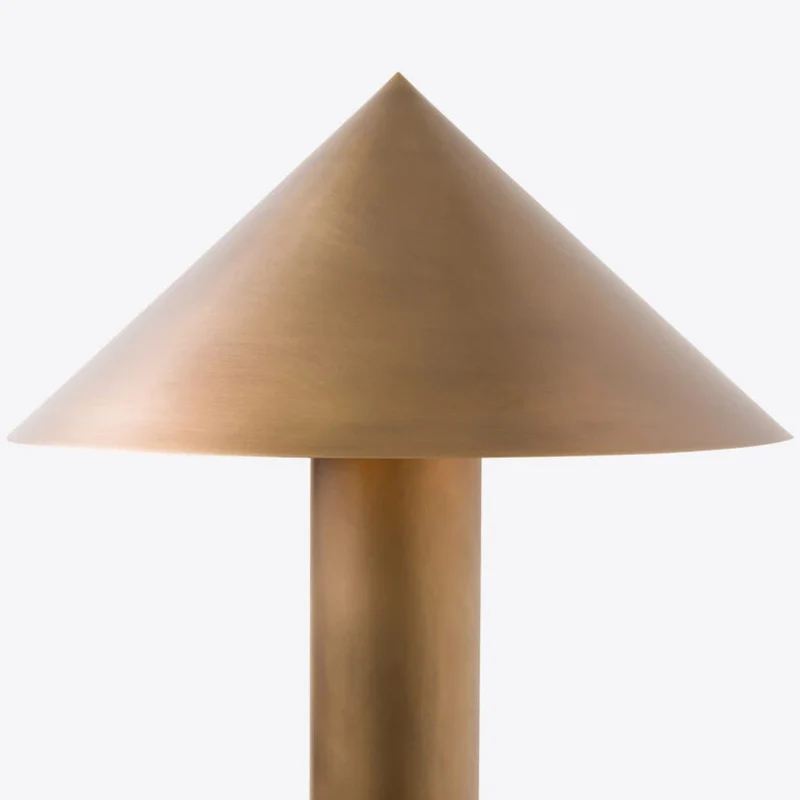Aged Brass Structure Table Lamp