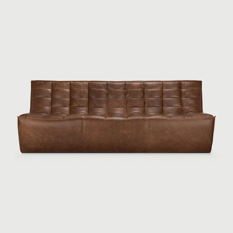 N701 3 Seater - Chestnut Leather